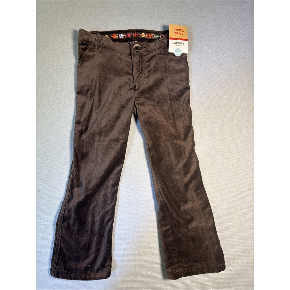 New Carter's brown corduroy pants, size 5T